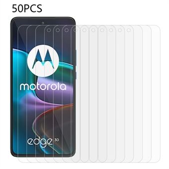 50PCS For Motorola Edge 30 5G HD Clear 0.3mm Phone Screen Film 2.5D Arc Tempered Glass Screen Protector