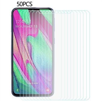 50Pcs / Set For Samsung Galaxy A40 0.3mm 2.5D Anti-scratch Screen Protector Tempered Glass Protective Film