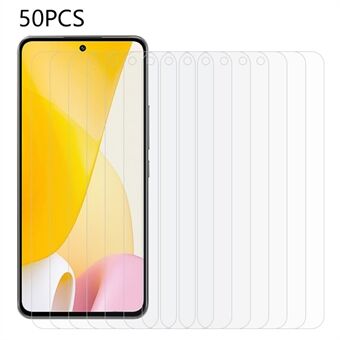 50Pcs / Set For Xiaomi 12 Lite 5G 2.5D Arc Edge Phone Screen Protector 0.3mm Ultra Clear Tempered Glass Film