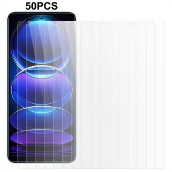 50Pcs For Xiaomi Redmi Note 12 5G (China) / (India) / (Global) / Poco X5 5G Tempered Glass Screen Protector 0.3mm 2.5D Arc Edge Screen Film