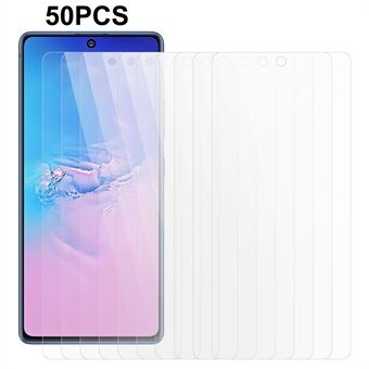 50Pcs  /  Set For Samsung Galaxy A91 / S10 Lite 2.5D 0.3mm Screen Protector Crystal Clear Tempered Glass Film