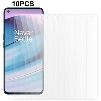 10Pcs / Set Tempered Glass Screen Protector for OnePlus Nord CE 5G HD 0.3mm 2.5D Arc Edge Phone Screen Film