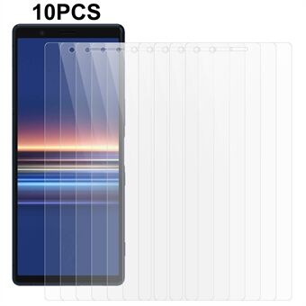 10Pcs / Set Tempered Glass Screen Protector for Sony Xperia 5 , 0.3mm 2.5D Anti-explosion Phone Screen Guard