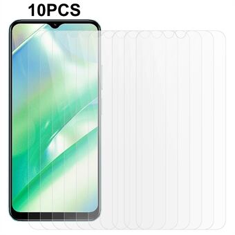 10Pcs / Set 2.5D Arc Edge Screen Protector for Realme C33 4G , 0.3mm Anti-explosion Tempered Glass Film