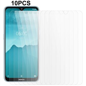 10Pcs / Pack For Nokia 6.2 / 7.2 Smartphone Screen Protector 0.3mm Tempered Glass 2.5D Shatter Resistant Film