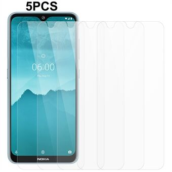 5Pcs / Pack 0.3mm Screen Protector for Nokia 6.2 / 7.2 , 2.5D 9H Hardness Ultra HD Tempered Glass Film