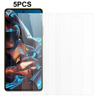 5Pcs / Set for Xiaomi Poco X5 Pro 5G / Redmi Note 12 Pro 5G / Note 12 Pro Speed 5G Tempered Glass Screen Protector 2.5D 0.3mm Film