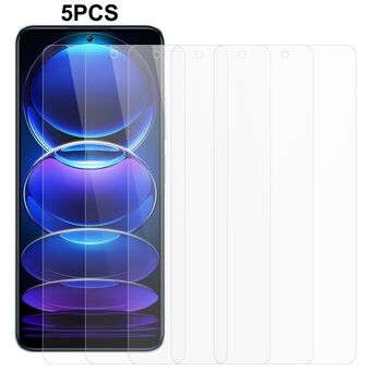 5Pcs / Pack Screen Protector for Xiaomi Redmi Note 12 5G (China) / (India) / (Global) / Poco X5 5G , Ultra Clear 0.3mm 2.5D Tempered Glass Screen Film