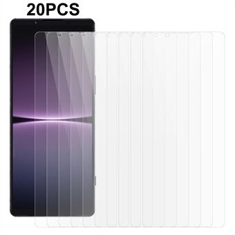 20PCS Tempered Glass Screen Film for Sony Xperia 1 V , Ultra-thin 0.3mm Anti-Scratch Screen Protector