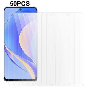 50Pcs / Set For Huawei nova Y90 4G Screen Protector 2.5D 0.3mm Clear HD Tempered Glass Phone Screen Film