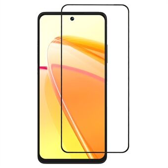 Tempered Glass Screen Film for or Realme C55 , Black Edge HD Clear Silk Printing Full Glue Screen Protector