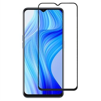 For Realme 10T 5G Tempered Glass Phone Screen Protector Black Edge Silk Printing Full Glue Film