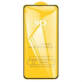 For Realme C55 Phone Full Screen Protector Side Glue Silk Printing 9D Tempered Glass Screen Film