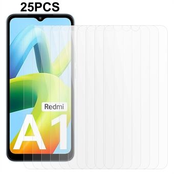 25PCS For Xiaomi Redmi A1 4G / A2 4G Clear Screen Protector Anti-Scratch Tempered Glass Screen Film