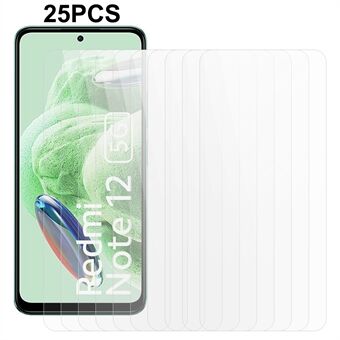 25Pcs For Xiaomi Redmi Note 12 5G (China) / (India) / (Global) / Poco X5 5G Tempered Glass Film HD Clear Screen Protector