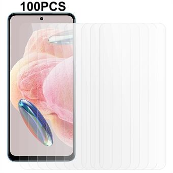 100Pcs For Xiaomi Redmi Note 12 4G Tempered Glass Screen Protector Anti-scratch Arc Edge HD Screen Film