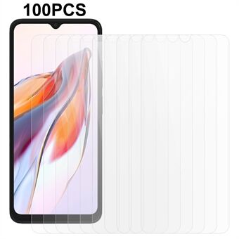 100Pcs For Xiaomi Redmi 12C 4G Tempered Glass Screen Protector Ultra Clear Full Glue Phone Screen Film