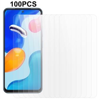 100Pcs Tempered Glass Film for Xiaomi Redmi Note 11S 4G / Note 11 4G (Qualcomm) ,  HD Clear Scratch Resistant Phone Screen Protector