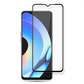 AMORUS For Realme 10s 5G Full Glue Tempered Glass Film Silk Printing HD Clear Full Screen Protector - Black