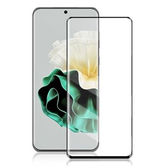 AMORUS for Huawei P60 / P60 Pro Phone Full Screen Protector 3D Curved Silk Printing Full Glue Tempered Glass Film