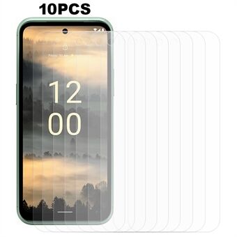 10Pcs  /  Set For Nokia XR21 HD Screen Guard 2.5D Arc Edge 0.3mm Cell Phone Tempered Glass Screen Protector