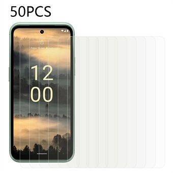 50PCS HD Clear Tempered Glass Film for Nokia XR21 , Anti-dust Easy Installation Phone Screen Protector