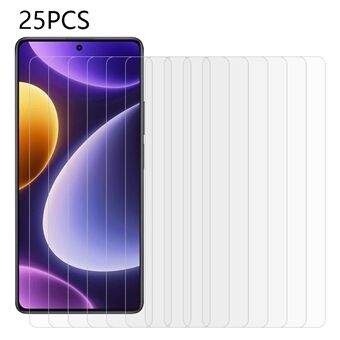 25PCS For Xiaomi Redmi Note 12 Turbo / Poco F5 5G HD Clear Tempered Glass Film Anti-Shock Screen Protector