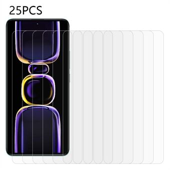 25PCS For Xiaomi Poco F5 Pro 5G / Redmi K60 Pro 5G / K60 5G Screen Protector HD Clear Tempered Glass Film