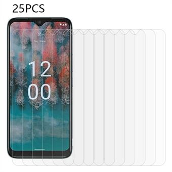 25PCS Clear Tempered Glass Film For Nokia C12 4G / C12 Pro / C12 Plus Dustproof Phone Screen Protector