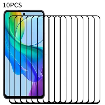 RURIHAI 10Pcs Secondary Hardening Screen Protector for vivo Y78 5G , High Aluminum-silicon Glass 2.5D 0.26mm Film