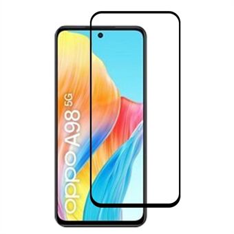 RURIHAI 2.5D 0.26mm Phone Screen Protector for Oppo A98 5G , High Aluminum-silicon Glass Secondary Hardening Film