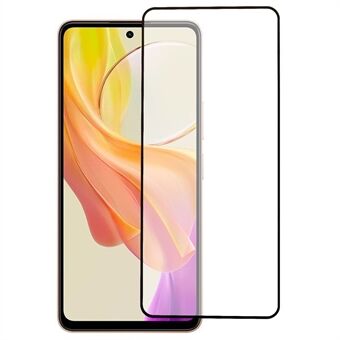 For vivo Y78 5G Full Coverage Screen Protector Silk Printing Full Glue Tempered Glass Screen Film