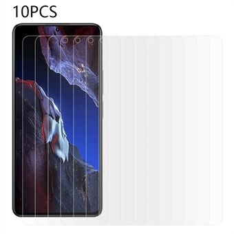 10Pcs / Set for Xiaomi Poco F5 Pro 5G / Redmi K60 5G / K60 Pro 5G 2.5D Arc Edge Screen Protector 0.3mm Tempered Glass Film