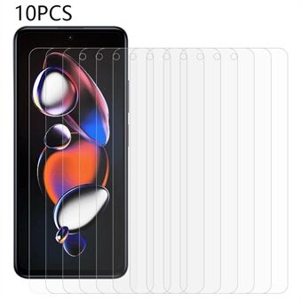 10Pcs / Set For Xiaomi Poco X4 GT 5G / Redmi K50i 5G / Note 12T Pro 5G / 11T Pro 5G / 11T Pro+ 5G Screen Protector 0.3mm 2.5D Tempered Glass Film