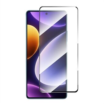 ENKAY HAT PRINCE for Xiaomi Redmi Note 12 Turbo / Poco F5 5G 0.26mm 9H 2.5D Silk Printing Full Screen Protector High Aluminium-silicon Glass Film