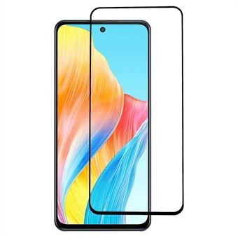 Silk Printing Phone Screen Protector for Oppo A98 5G , Full Glue Tempered Glass Full Cover HD Clear Film