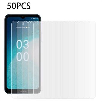 50PCS 2.5D 0.3mm Tempered Glass Film for Nokia C300 , Anti-explosion HD Clear Phone Screen Protector