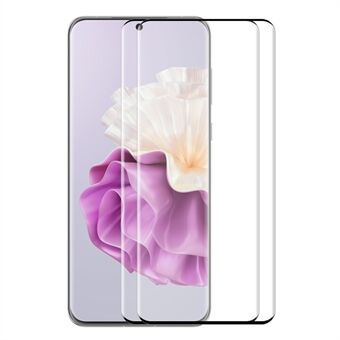 ENKAY HAT PRINCE 2PCS For Huawei P60 / P60 Pro / P60 Art Full Screen Protector Side Glue 3D Curved Tempered Glass Film