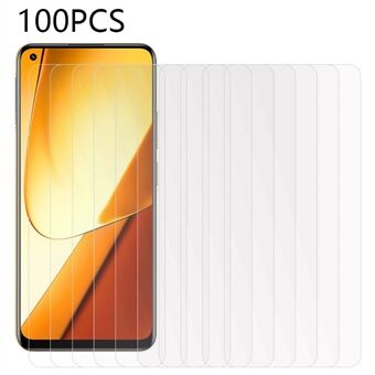 100Pcs For Realme 11 5G Phone Screen Protector Abrasion Resistant HD Clear Tempered Glass Film