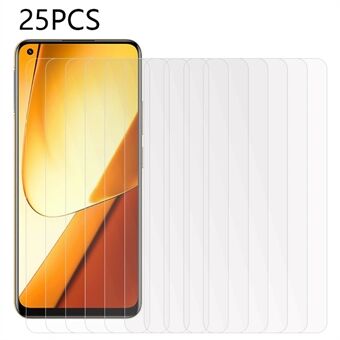 25Pcs HD Clear Tempered Glass Film for Realme 11 5G ,  Anti-scratch Full Flue Phone Screen Protector