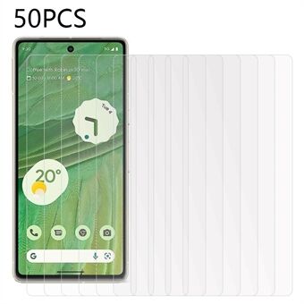 50Pcs Ultra Clear Screen Protector for Google Pixel 7 5G , Scratch-proof Tempered Glass Phone Screen Film