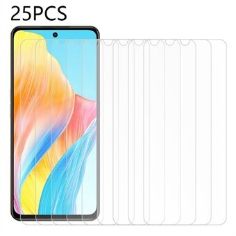 25PCS For Oppo A98 5G Smooth Tempered Glass Film HD Clear Anti-Scratch Cell Phone Screen Protector