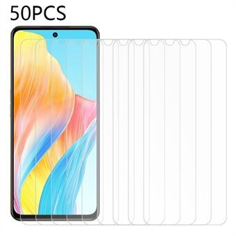 50Pcs Tempered Glass Film for Oppo A98 5G , HD Clear Anti-Scratch Thin Phone Screen Protector