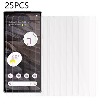 25Pcs For Google Pixel 6a / 7a Tempered Glass Film Anti-scratch Ultra Clear Phone Screen Protector