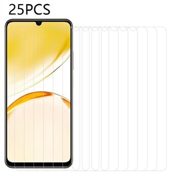 25Pcs Screen Protector for Realme Narzo N53 4G Cell Phone Screen Tempered Glass Protective Film