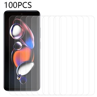 100PCS For Xiaomi Redmi Note 12T Pro 5G / 11T Pro 5G / 11T Pro+ 5G / K50i 5G / Poco X4 GT 5G Tempered Glass HD Clear Screen Protector Film