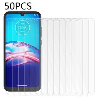 50PCS Phone Screen Protector for Motorola Moto E6s (2020) / E6i , Anti-Shatter Tempered Glass HD Screen Film