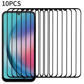 RURIHAI 10Pcs For Samsung Galaxy A25 5G Secondary Hardening Screen Protector High Aluminum-silicon Glass 2.5D 0.26mm Film