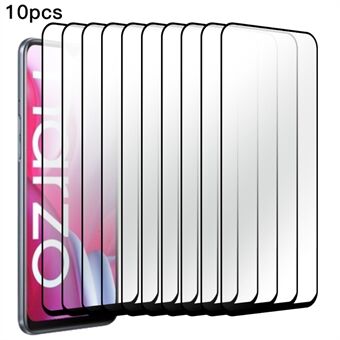 RURIHAI 10Pcs 2.5D 0.26mm Screen Protector for Realme Narzo 60 Secondary Hardening High Aluminum-silicon Glass Film