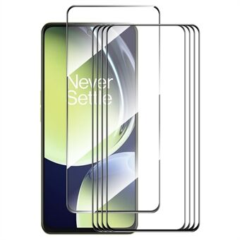 ENKAY HAT PRINCE 5Pcs for OnePlus Nord CE 3 Lite 5G / Nord N30 5G High Aluminium-silicon Glass Film Silk Printing 0.26mm 9H 2.5D Screen Protector